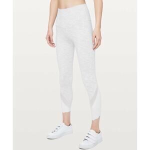 Lululemon Wunder Under Crop II *Roll Down Scallop Luxtreme 24" Sz 8